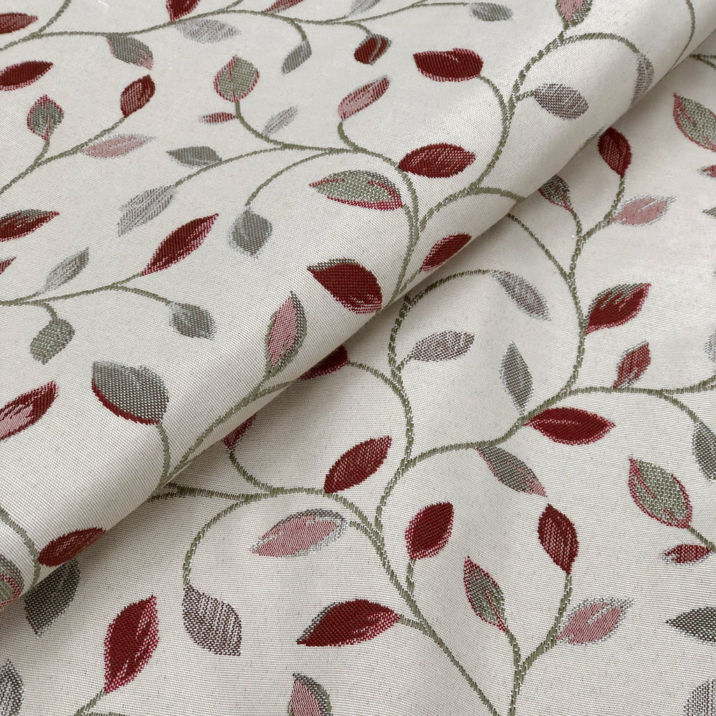 Lined Pencil Pleat Curtains with Floral Jacquard Pattern (2 Panels) 