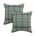 Square Tartan Cushion Covers (Set of 2 18 * 18 Inches) 