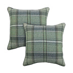 Square Tartan Cushion Covers (Set of 2 18 * 18 Inches) 